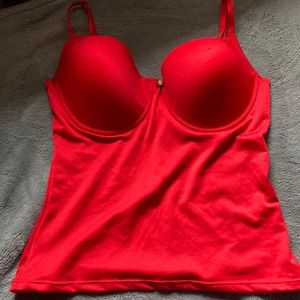 Red tank top with cups